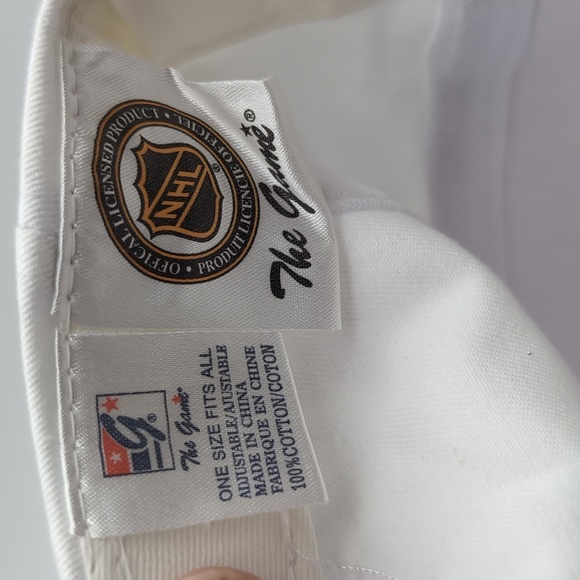 The Game| NWT Vintage NHL Boston Bruins White Sports Cap Snap Back - Picture 10 of 11